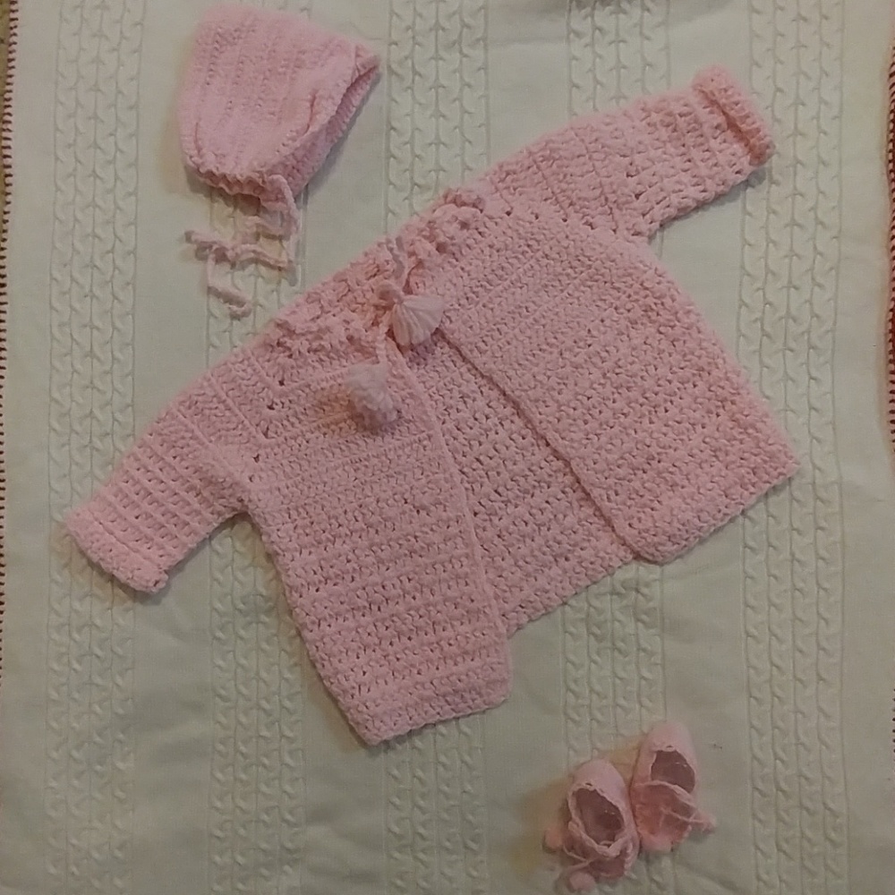 1950s handmade baby set